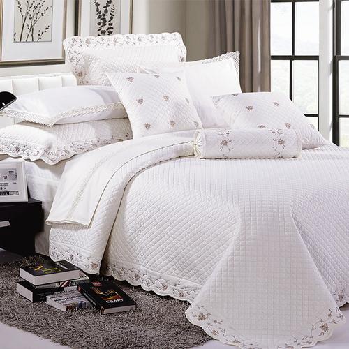 南通工厂床上用品亚麻100% 棉质优质特大号配床罩